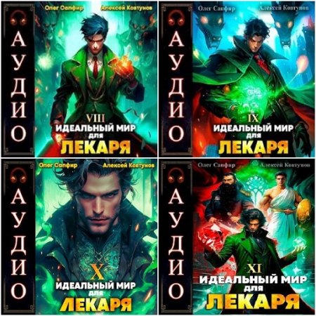 Постер к Алексей Ковтунов, Олег Сапфир - Лекарь: Идеальный мир для Лекаря. Книга 8-11 (Аудиокнига